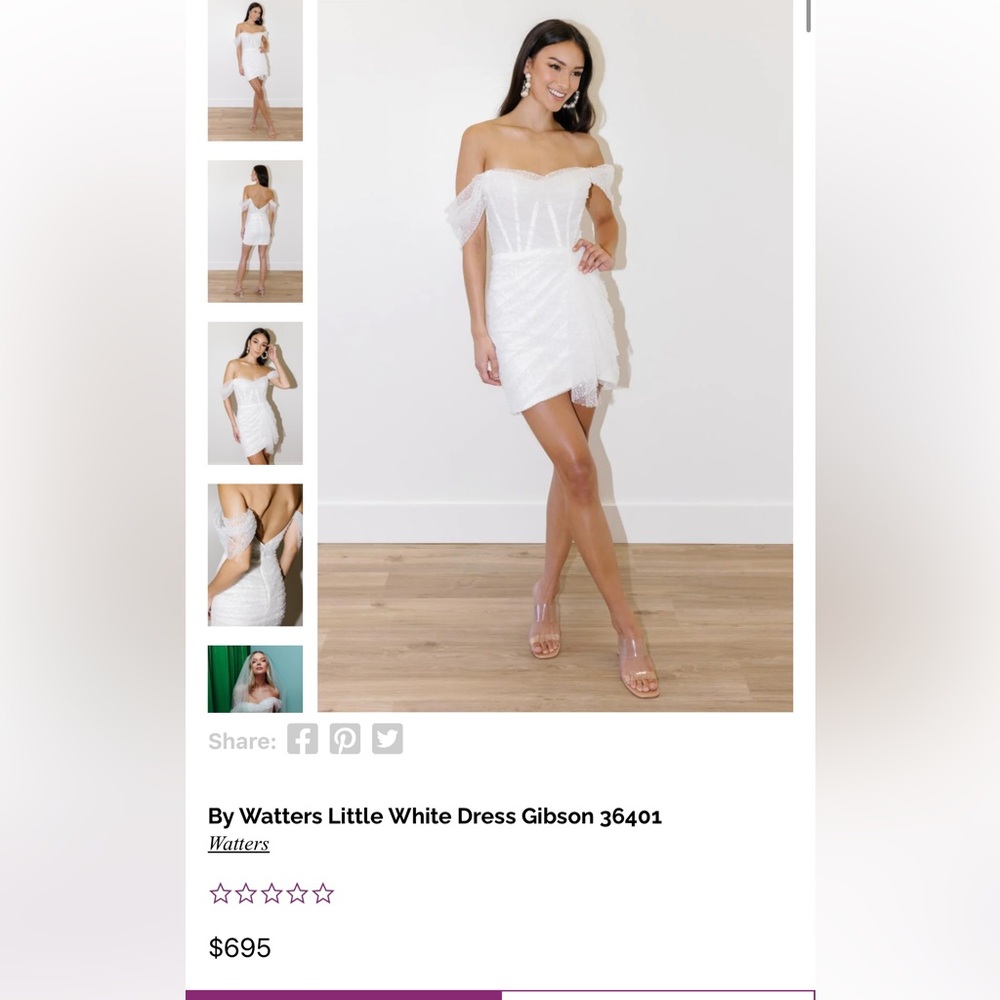 By Watters Little White Dress Gibson 36401